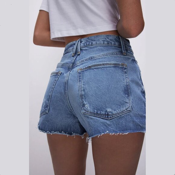 Good American Good '90s Denim Shorts size 4/27 - Picture 2 of 7